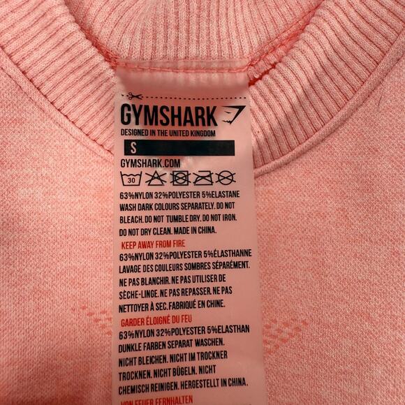 Gymshark Tank Top Size S Seamless Vest Tank Pink Gray Ombre Moisture Wicking Gym - Picture 6 of 8